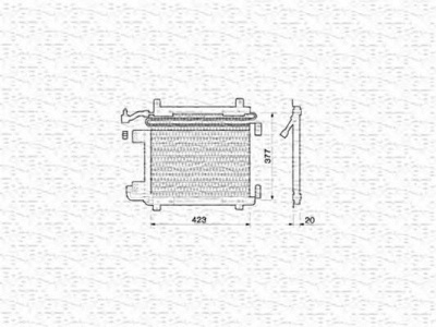 MAGNETI MARELLI 350203207000 -  Конденсатор, кондиционер